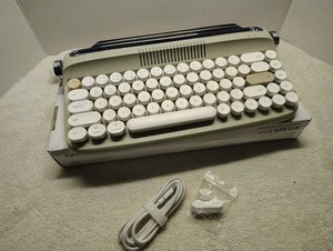 Actto & Yunzii Retro Tastatur kabellos Bluetooth benötigt 2 AAA-Batterien  - Bild 1 von 9