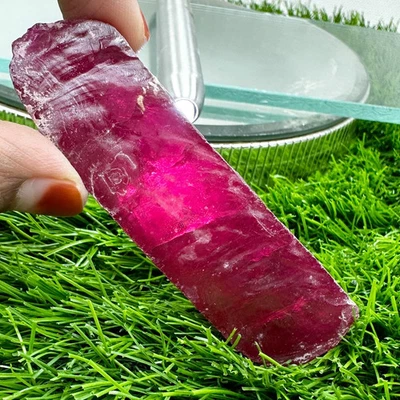 LAB CREATED 53.20 CT EXCELLENT RUBY CHATHUM #5 ROUGH CORUNDUM (Half Boule) GEMS - Image 1 of 2