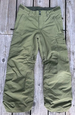 Burton Pants 10/12 M Olive Exile Cargo DryRide Snow Ski Outdoors Insulated Vents - Image 1 of 4