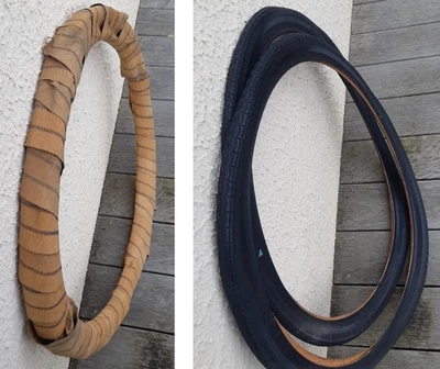 Lot 2 anciens pneus WOLBER 650 B demi ballon NEUFS - LOT C - vélo vintage - Image 1 of 4