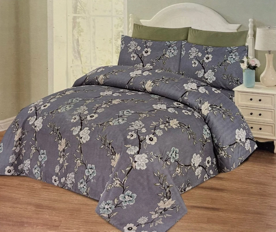 Juego de sábanas de cama Queen de 6 piezas de lujo colección de ropa de cama suave de bolsillo profundo Foto 1 de 1