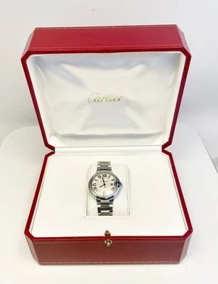 Ballon Bleu De Cartier 33mm Automatic Wrist Watch WSBB0044 w/ Box ~ Free Ship - Image 1 of 4