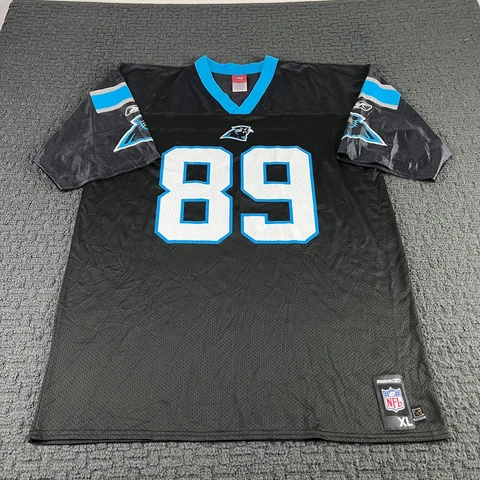 Steve Smith Carolina Panthers Jersey Mens XL Black Reebok Football NFL Cover