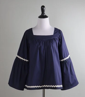 Top fruncido manga campana Ric Rac tejido VINEYARD VINES NUEVO CON ETIQUETAS $138 talla 2XS / XXS Foto 1 de 4