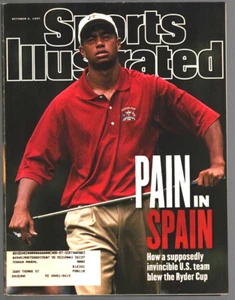 Sports Illustrated October 6, 1997 Tiger Woods Pain in Spain-RYDER CUP - Picture 1 of 2