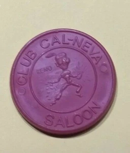 (pgasteelers1) Reno, NV. Club Cal-Nevas Limousine Kunststoff Token ROT Neu 33 mm - Bild 1 von 4