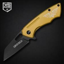 5.75" Golden Tactical SHEEPSFOOT Spring Assisted Open Folding POCKET Knife EDC