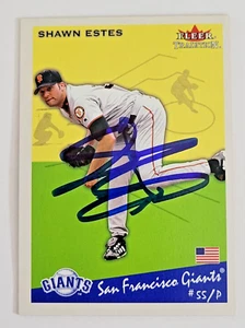 SHAWN ESTES Signed 2002 Fleer Tradition #238 San Francisco Giants Autograph - Picture 1 of 2