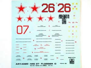 Exit 4020 Vintage Decals MiG-27 Flogger D 1:48 Modeling - Picture 1 of 1