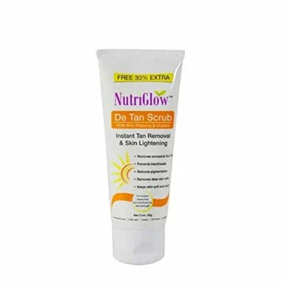 Nutriglow De-Tan Facial Scrub 65 gm Whitening Removal Normal Skin  - Image 1 of 4