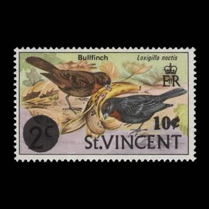 Saint Vincent 1994 (MNH) 10c/2c Bullfinch - Bild 1 von 1