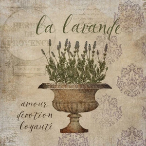 CANVAS French Herbs Lavender 24x24 Gallery Wrap Giclee Edition by Beth Albert - Picture 1 of 1