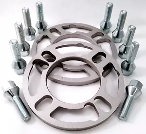 10mm Auto Distanziali Ruota Spessori + 10 x 35mm Filo Esteso Bulloni Per BMW - Foto 1 di 6