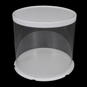 22,5cm x 22,5cm x 42cm transparent rund - Bild 1 von 3