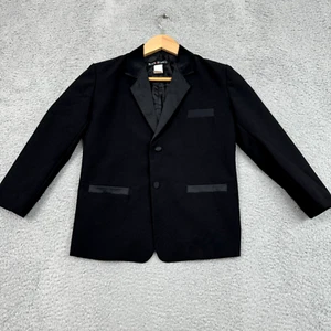 Black N Bianco Blazer Jacket Boy 8 Black Dressy Wedding Christmas Occasional - Picture 1 of 23