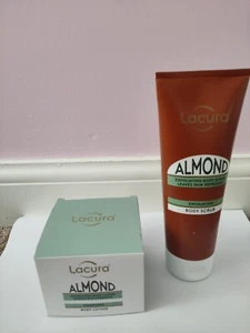 Lacura Almond Body Scrub And Almond Body Lotion. New - Picture 1 of 4
