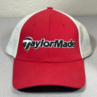 Gorra TaylorMade Trucker Strapback Tmax Gear roja blanca béisbol golf malla Foto 1 de 4