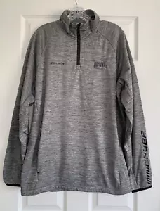 Sudadera Bauer Para Hombres XL Gris Vaper Polar 1/4 Cremallera Manga Larga NAHL Hockey - Imagen 1 de 12