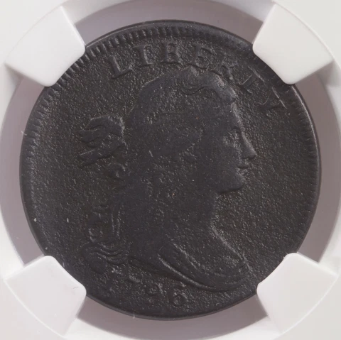 1796 Draped Bust 1C LIHERTY S-104 NGC Certified Fine Details Environmental Dam Cover
