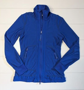 Adidas Stella McCartney Track Jacket Full Zip Pockets Womens Small Blue - Picture 1 of 6