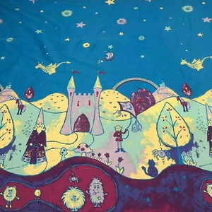 Children's Fairytale Fabric 100% Cotton 280cm Kids Curtain Upholstery Magic Romo - Picture 1 of 1