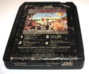 AC/DC Dirty Deeds Done Dirt Cheap 8 Track Tape 1976 Atlantic # TP-16033 UNTESTED - Picture 1 of 5