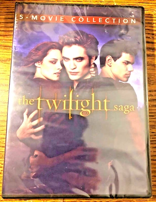 The Twilight Saga 5 Movie Collection DVD Complete Breaking Dawn New Moon Eclipse - Image 1 of 4