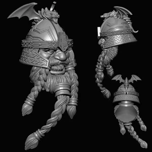 Cabeza personalizada Honoluyn the Dwarf Fighter para Mythic Legions y otras figuras de acción - Imagen 1 de 1