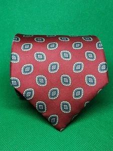 Oscar de la Renta Seidenkrawatte 3 3/4" × 56" rot - Bild 1 von 2