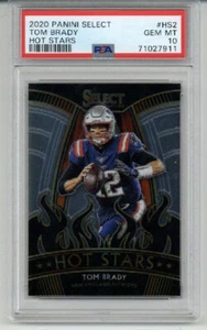 2020 PANINI SELECT HOT STARS #HS2 TOM BRADY NEW ENGLAND PATRIOTS PSA 10 LOW POP - Picture 1 of 2