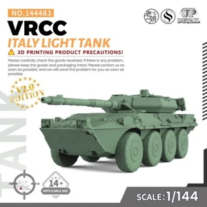 SS144483V2.0 1/144 Military Model Kit Italy VRCC Light Tank 3D PRINTING - Picture 1 of 5