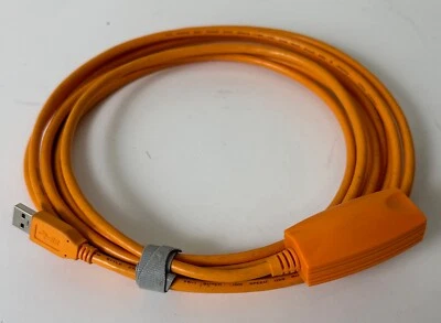 Tether Tools TetherPro 16ft USB 3.0 Active Extension Cable, Hi-Visibility Orange - Image 1 of 4