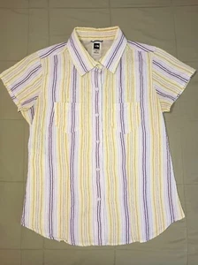 Women's North Face Lightweight Quick-Dry Button-down Short-sleeve Shirt, Size M - Picture 1 of 5