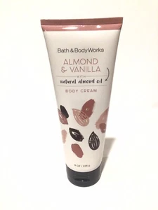 Bath and Body Works Almond & Vanilla Body Cream 8 Oz. Rare Retired NEW - Picture 1 of 2