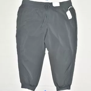 NEW Stylus Women Polyester Gray Plus Size 2X Mid Rise Jogger Skinny - Picture 1 of 8