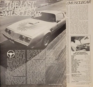 1979 Pontiac Trans Am Original 4p Druck Testartikel - Bild 1 von 1