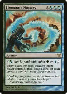 Biomantic Mastery Dissension PLD Blue Green Rare MAGIC MTG CARD ABUGames - Picture 1 of 1