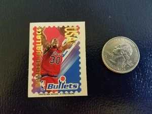 Rasheed Wallace Washington Bullets NBA 1995 CME Stamp STICKER USA RARE ODDBALL - Picture 1 of 1