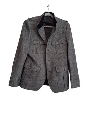 Zara Man Military Black & White Jacket Men’s Size 42 - Image 1 of 4