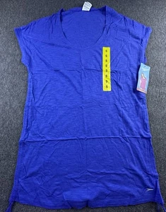 Speedo Swim Cover Up Womens Small Blue Adjustable Length Logo Beach Cover-Up New - Picture 1 of 13
