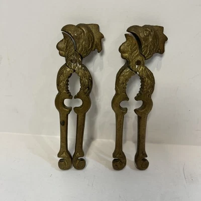 Juego de 2 abridores de botellas/cascanueces de pollo/gallo vintage de latón macizo de 6" de largo Foto 1 de 4