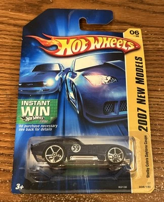 2007 Hot Wheels #006 '07 New Models 6/36 Shelby Cobra Daytona Coupe - Blue  B163 - Image 1 of 2