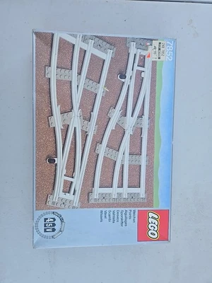 LEGO Left Right Weichen Points Railway 4.5V Train Tracks Set 7852 Vintage 1989 - Image 1 of 2