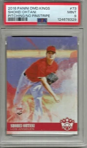 Shohei Ohtani 2018 Panini Diamond Kings Pitching/No Pinstripe Rookie (#73) PSA 9 - Bild 1 von 1
