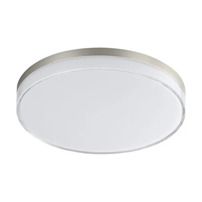 Maxim 59764 Edge 11"W Flush Mount Drum Ceiling Fixture - Nickel - Image 1 of 4
