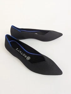 ROTHYS The Point Ballerine da donna in maglia a punta - Nero - US 8 - Foto 1 di 6