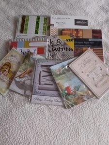 Small Joblot Of 6x6inch Paper Pads. And 5 Packs Of Hunkydory Range Paper Toppers - Picture 1 of 13