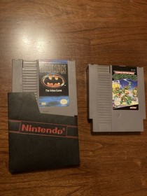 2 Nintendo NES Games: Teenage mutant Ninja Turtles And Batman The Video Game