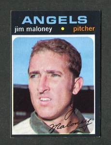 Jim Maloney California Angels 1971 Topps Baseball Card #645 High # Number Series - Picture 1 of 2