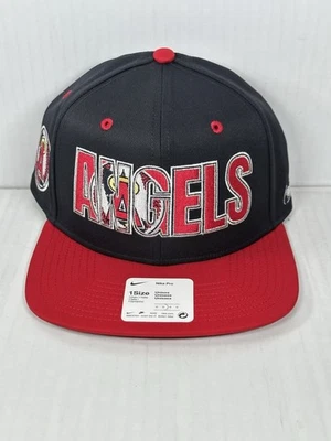 Nike Pro California Angels Hat Cap Navy Blue/Red Snapback Adjustable OSFM - Image 1 of 4